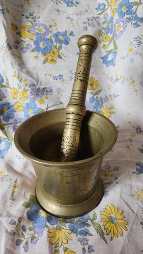 Ancien mortier pilon - mortier, et