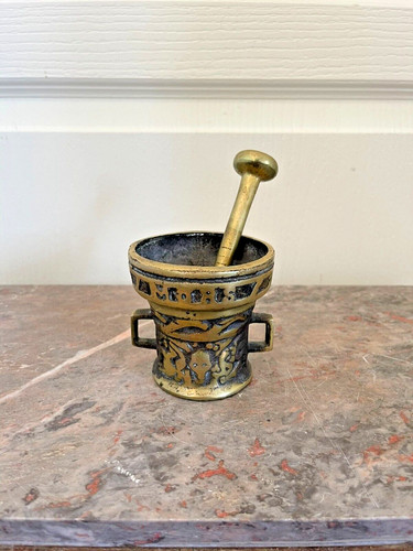Ancien mortier bronze avec - ancien,