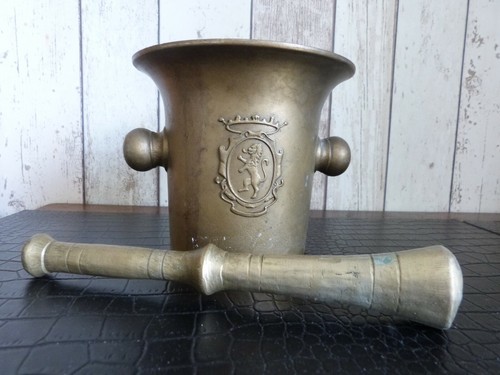 Ancien mortier bronze - ancien,