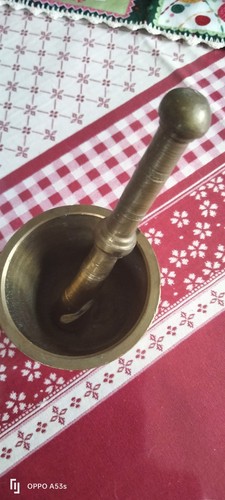 Ancien mortier bronze - ancien,