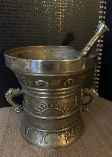 Ancien mortier bronze - ancien,