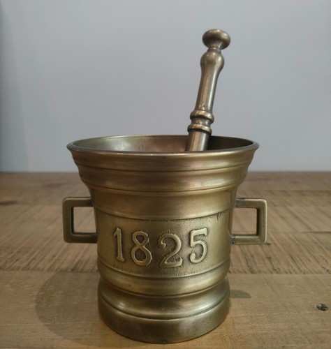 Ancien mortier bronze avec - ancien,