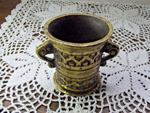 Mortier bronze ancien - mortier-,