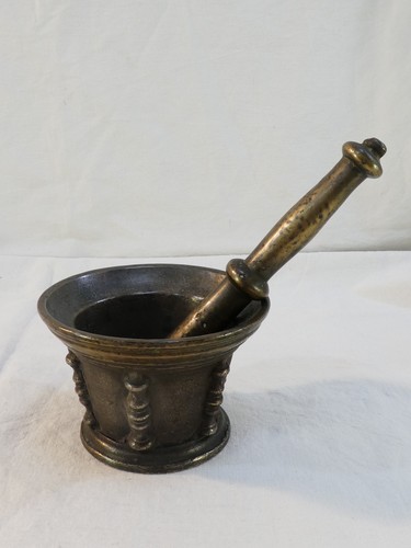 Ancien mortier pilon - ancien, en